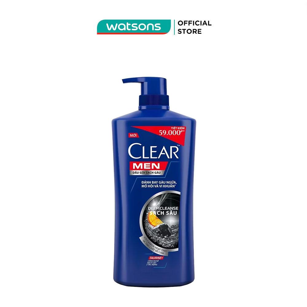Dầu Gội Clear Men Sạch Gàu Sạch Sâu Deep Cleanse Shampoo 630g