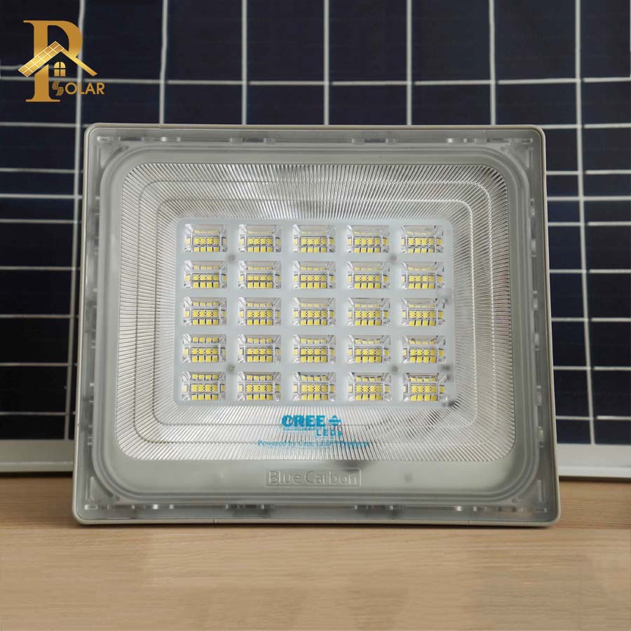 Đèn Pha Năng Lượng Mặt Trời 200W Blue Carbon BCT-WW3.0 Đèn Pha LED Ngoài Trời Có Remote | Phúc Thịnh Solar