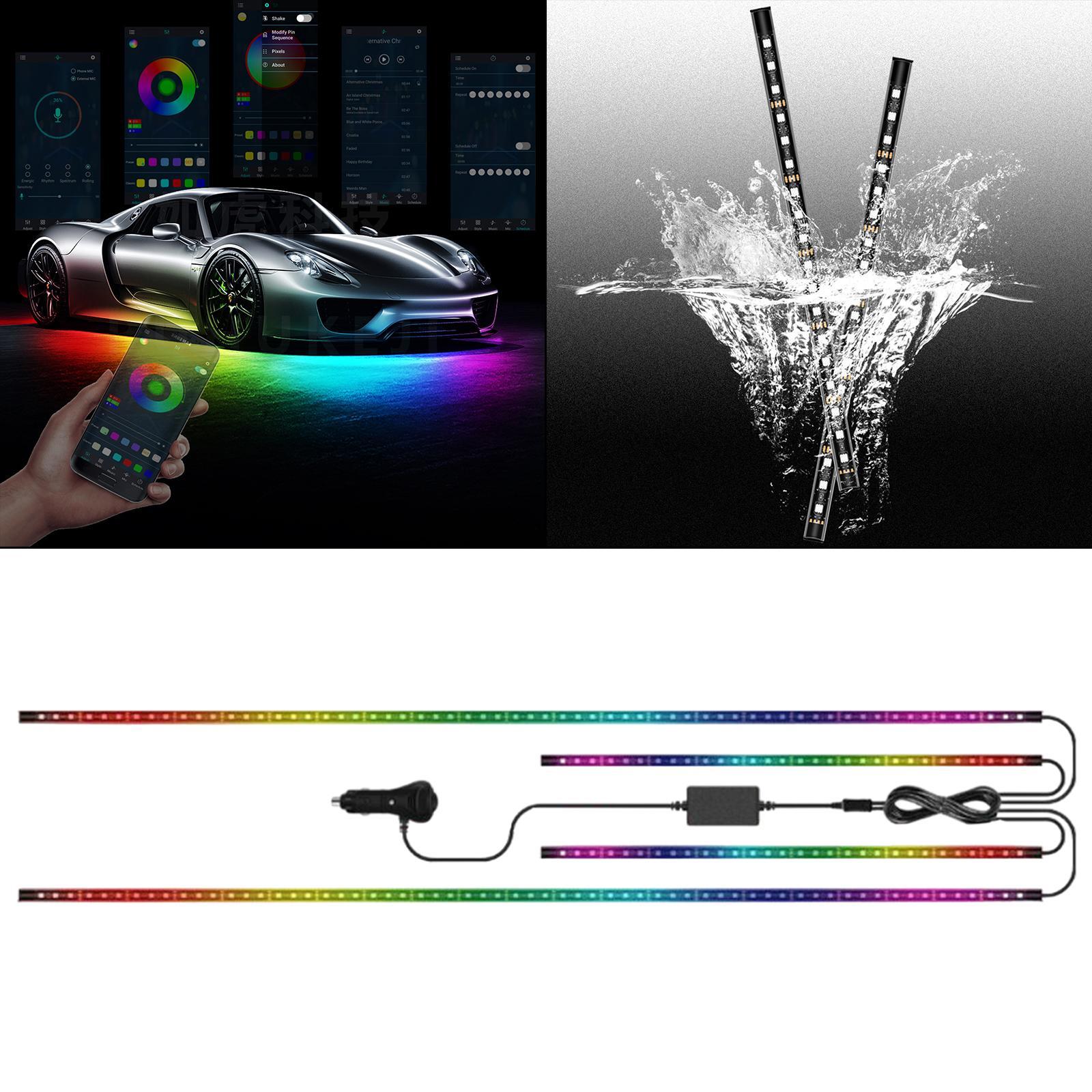 12V Bluetooth Lights Waterproof IP68 Exterior Car Lights with