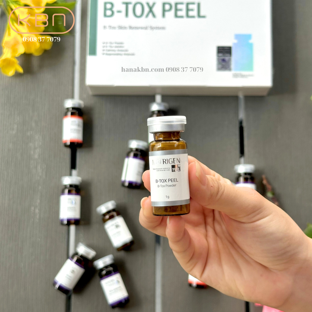 Tảo Peel Da B-TOX PEEL, Tảo Tái Tạo Da 4 Màu - 12 Lọ/ Hộp - Loại Bỏ Độc Tố, Mụn, Làm Sạch Da (Hàng Chính Hãng)