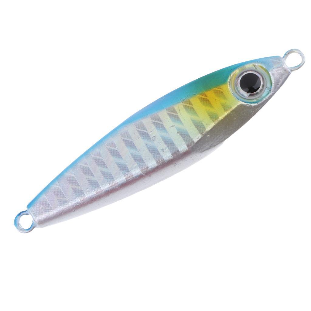Metal Fishing Lure Jigging Iron Plate Micro Jig Hard Fishing Lures 30g 6CM