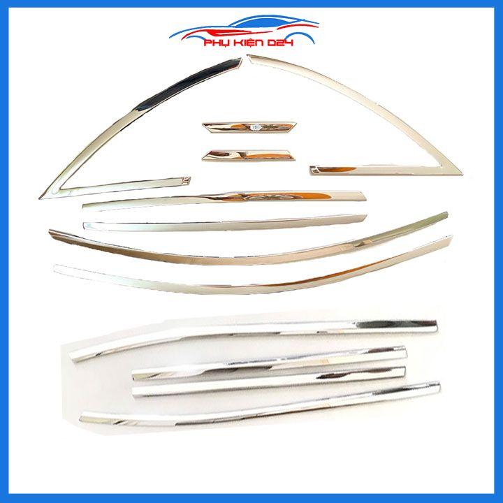 Bộ nẹp viền chân kính cong kính Mazda CX-3 CX3 2021-2022-2023 Inox sáng bóng chuẩn form xe