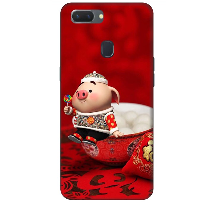 Ốp lưng dành cho điện thoại OPPO REALME 2 Heo Ăn Kẹo