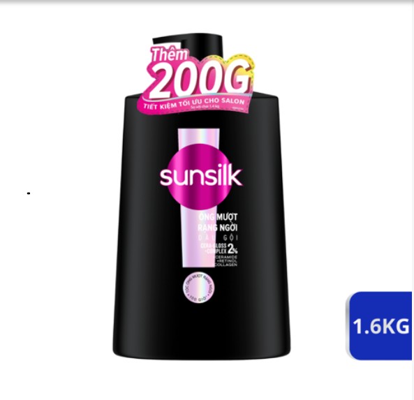 SUNSILK Dầu Gội Óng Mượt Rạng Ngời 1.6KG