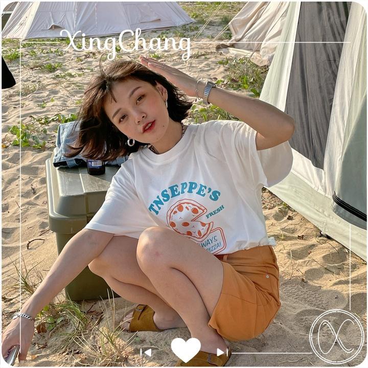 Áo thun tay lỡ dáng rộng, Áo thun nữ Hàn Quốc chất mịn đẹp in CTNSEPPE’S cá tính mã LXC16