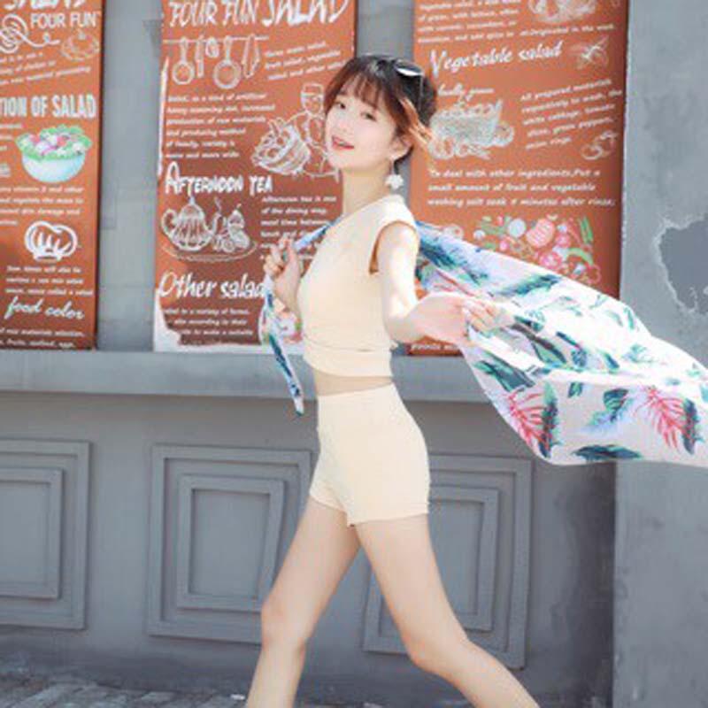 Đồ bơi nữ bikini 3 mảnh áo tắm nữ sinh áo tắm ba mảnh xẻ sâu gợi cảm size lớn QC001