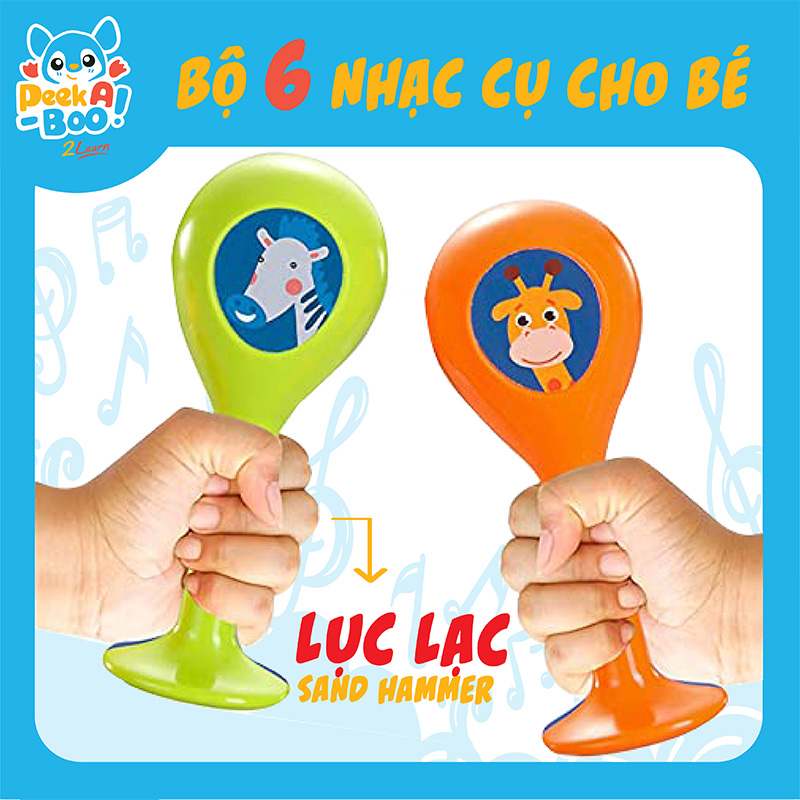 Đồ Chơi Peek A Boo Bộ  6 Nhạc Cụ Cho Bé PAB015