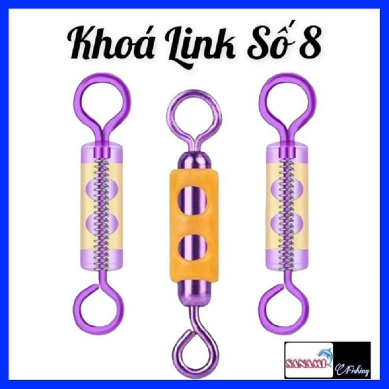 Sét 5 Khóa Link Mà Ní Buộc Trục Câu Đài Câu Đơn Chống Xoắn Cao Cấp SPK-38 - Sanami Fishing