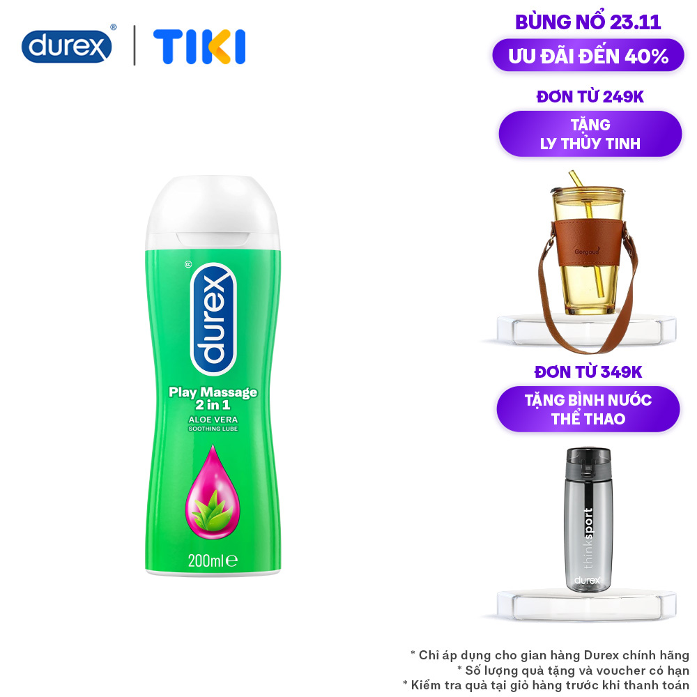 Durex Gel Bôi Trơn Play Massage 2 - in- 1 200ml