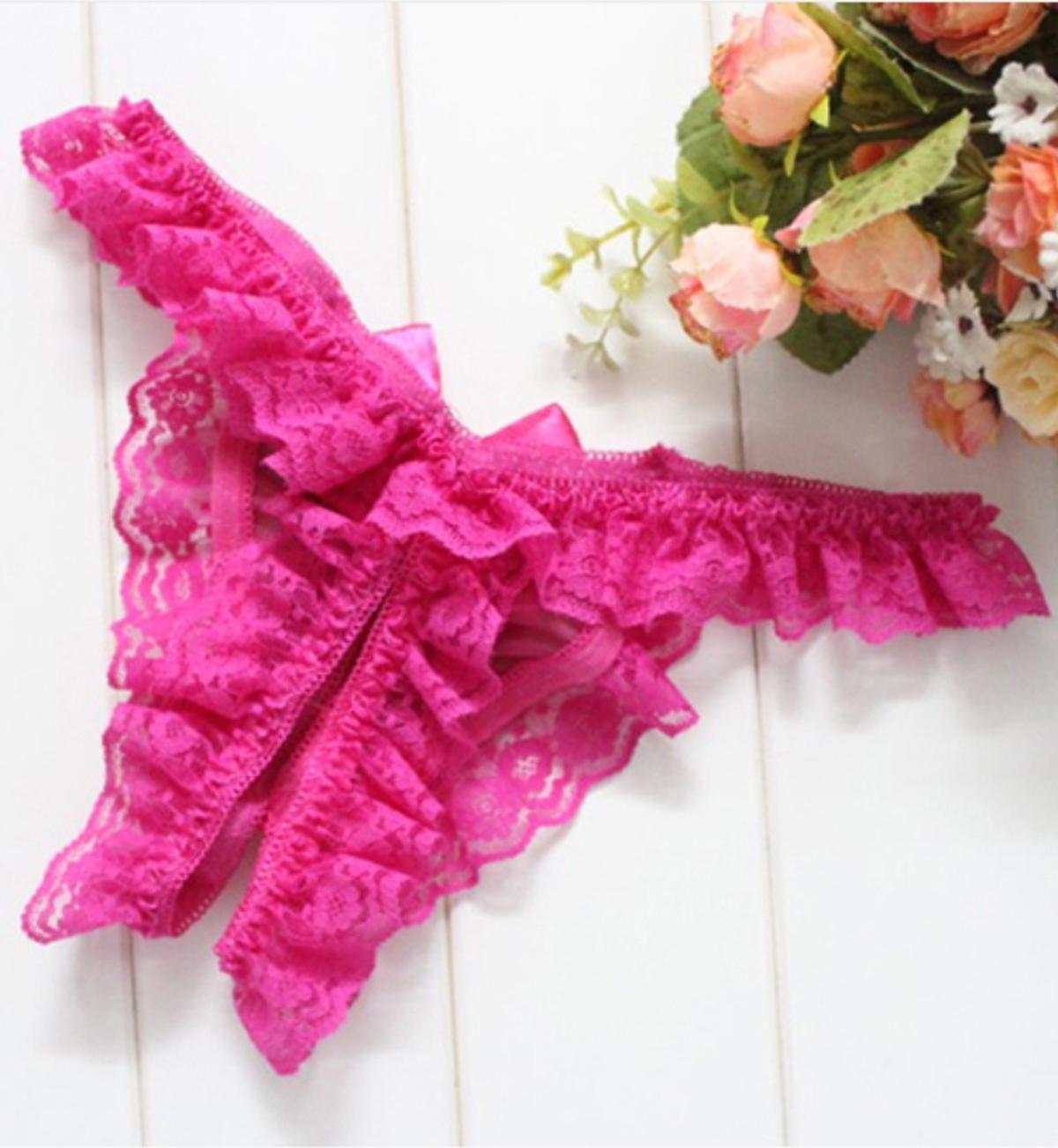 Quần lót nữ chất ren nóng bỏng hàng đẹp - Màu hồng đậm