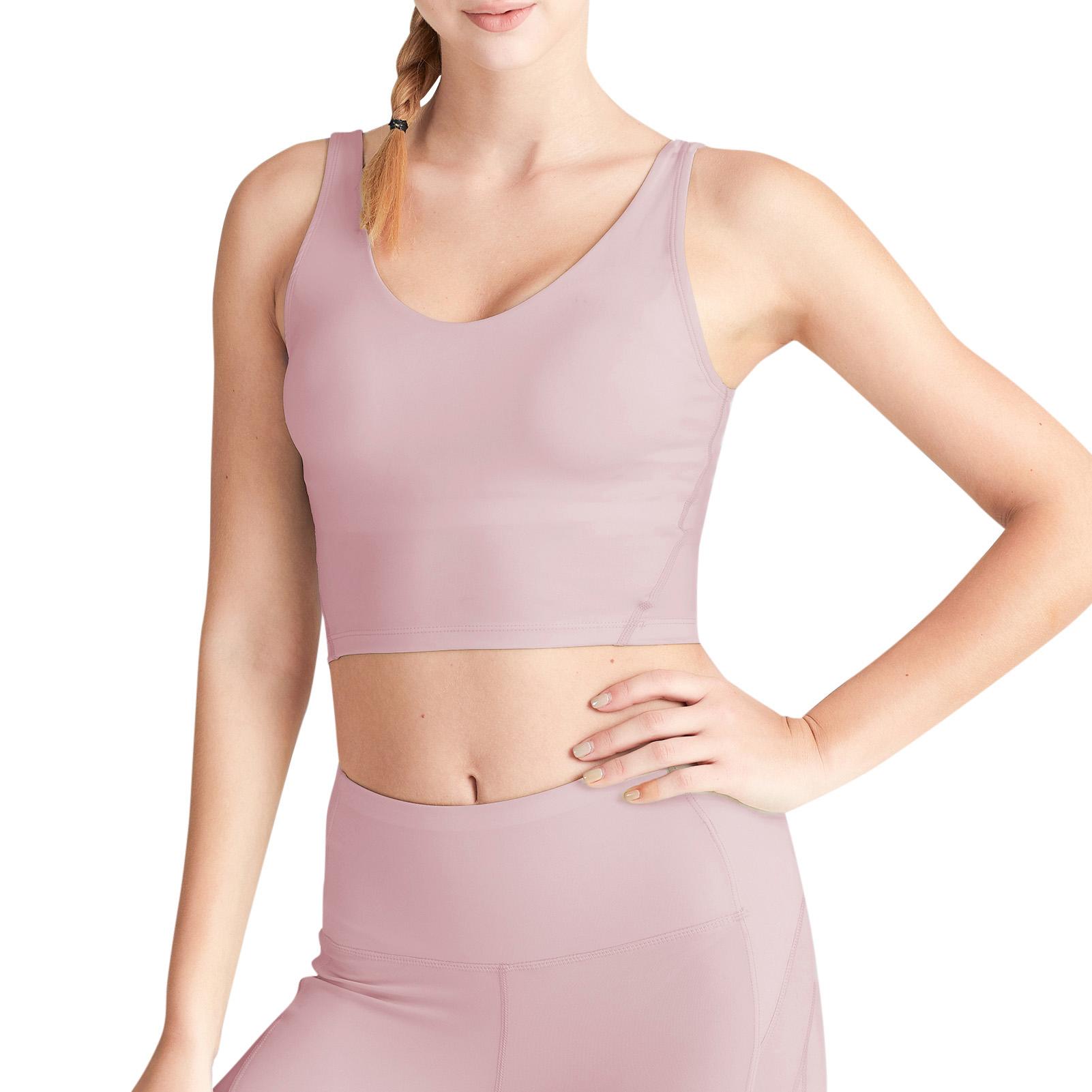 Áo Crop Top cho nữ cổ áo vset lưng chữ U có thể tháo rời Đệm