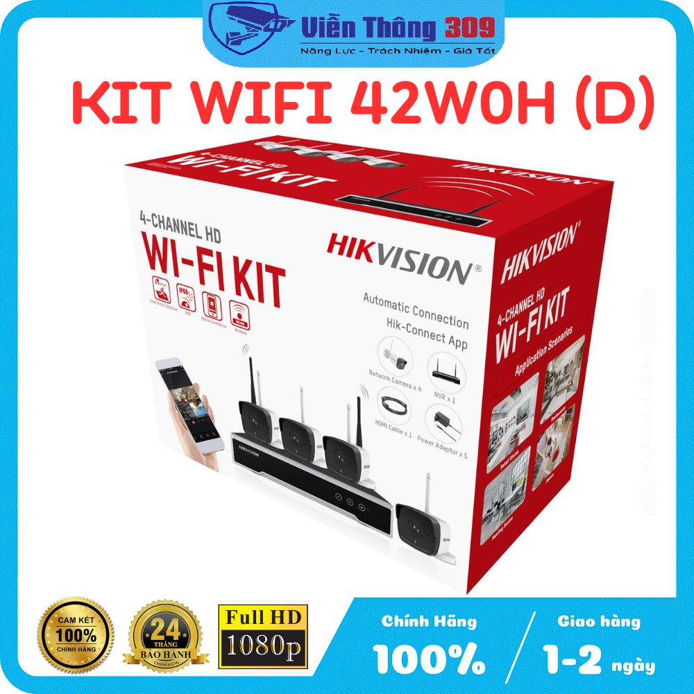 Bộ Kit camera Wifi HIKVISION NK42W0H(D) và Bộ Kit Wifi HIKVISION NK44W0H(D) - Hàng chính hãng