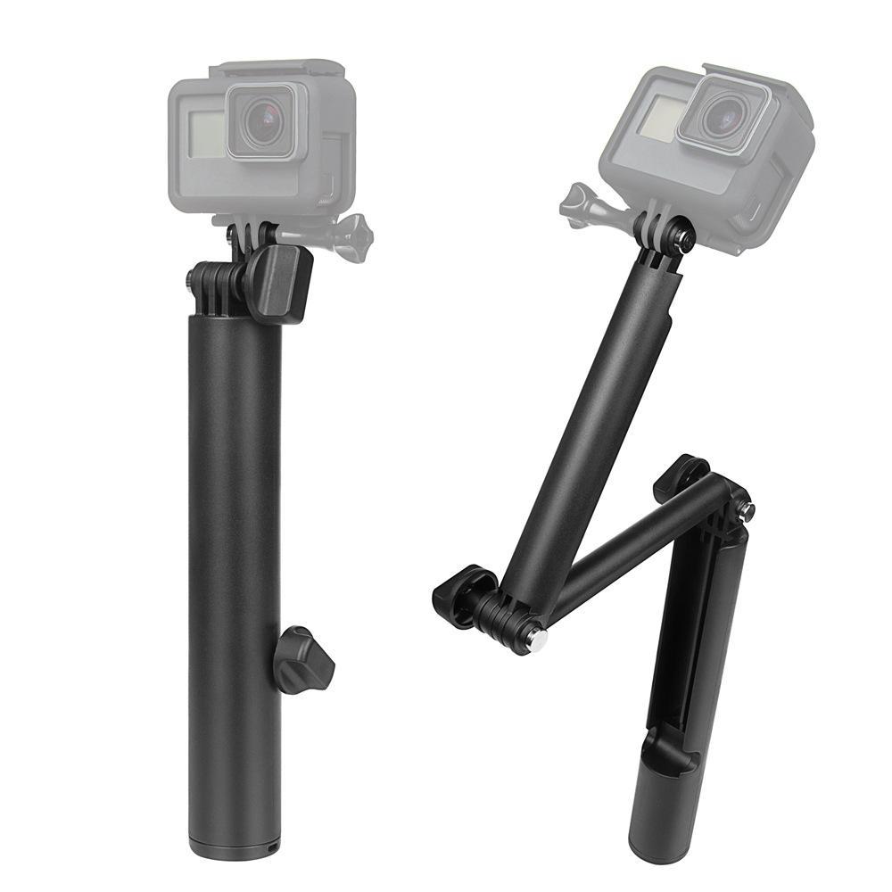 Gậy selfie GoPro phong cách mới nhất Hero7/6 gậy ba lần Gậy selfie ba chiều 3 chiều gậy uốn điện thoại di động