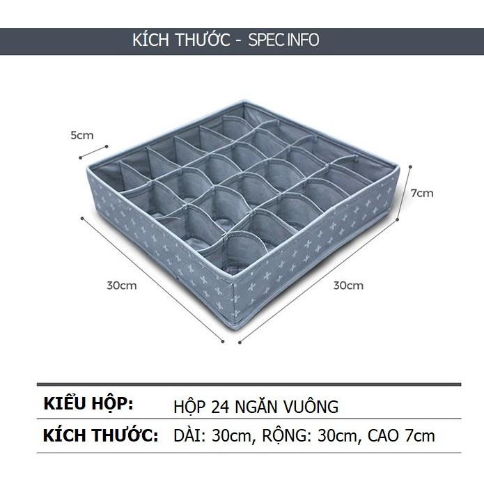 HỘP ĐỰNG ĐỒ LÓT 24 NGĂN