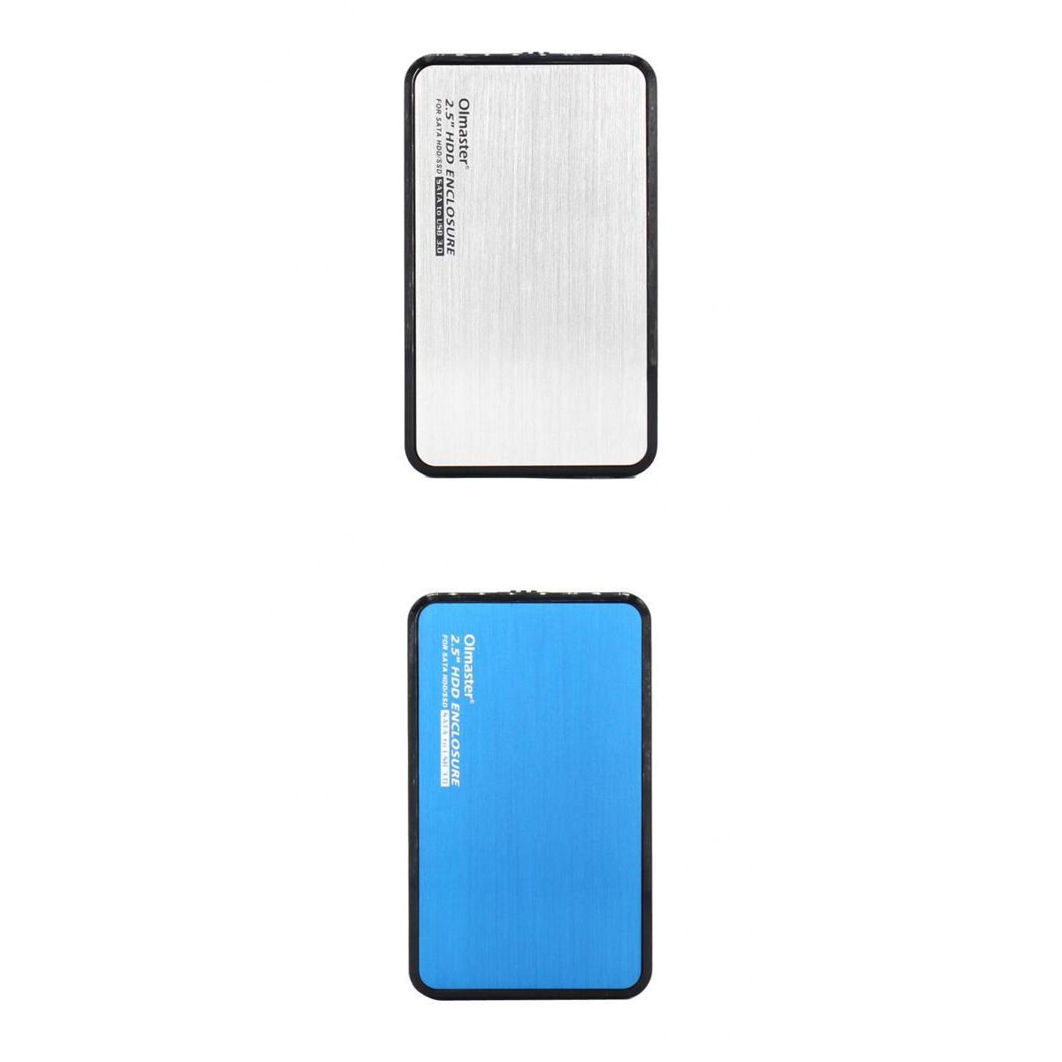 2x USB3.0 Hard Drive External Enclosure 2.5''SATA HDD Mobile Disk SSD Case
