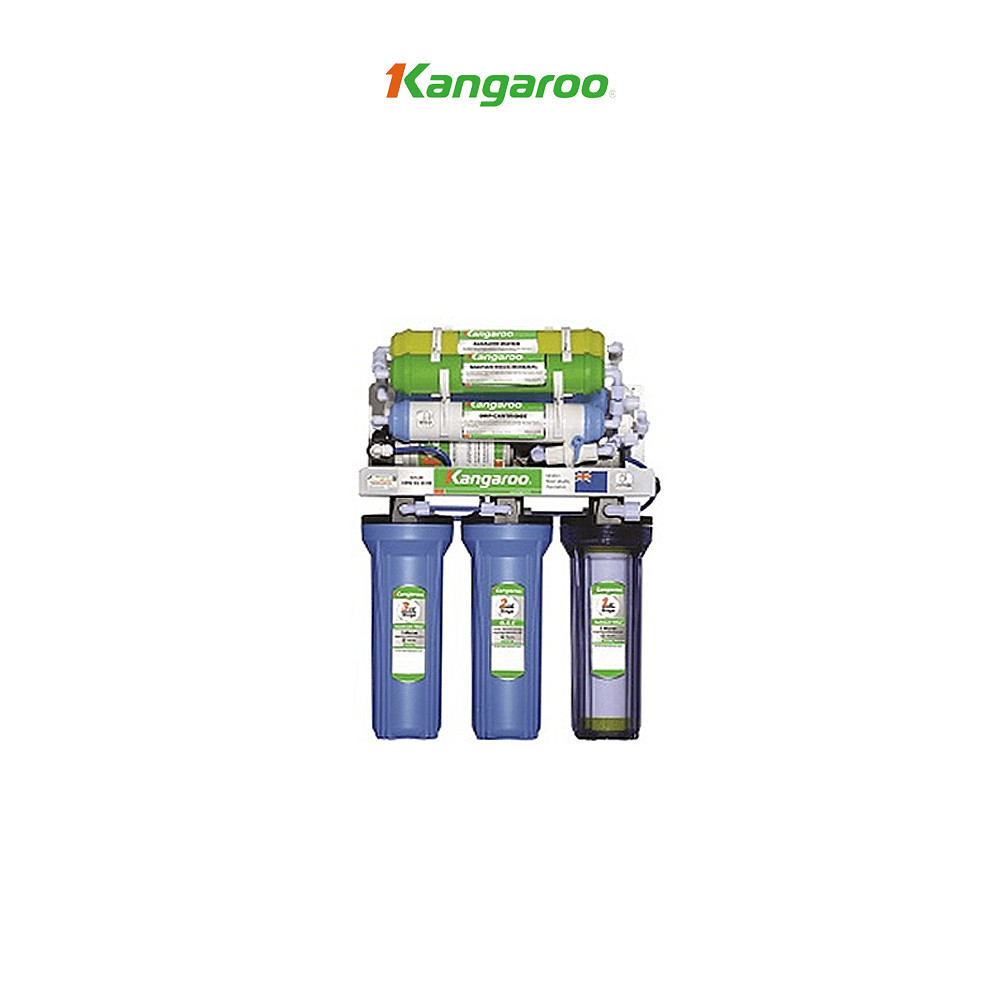 Thiết Bị Lọc Nước Kangaroo RO 8 Lõi - Maifan, Model KG108A Vỏ Tủ VTU Màu Xanh (Kèm Carton) - Hàng chính hãng