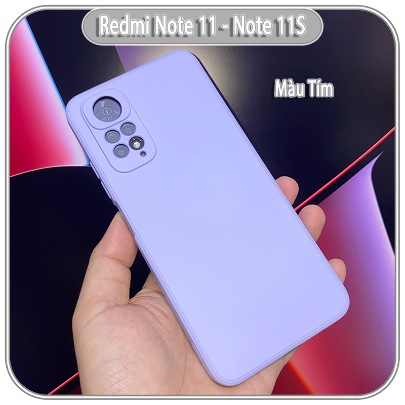 Ốp lưng cho Redmi Note 11 - Note 11S 4G, nhựa TPU dẻo màu lót nhung che camera