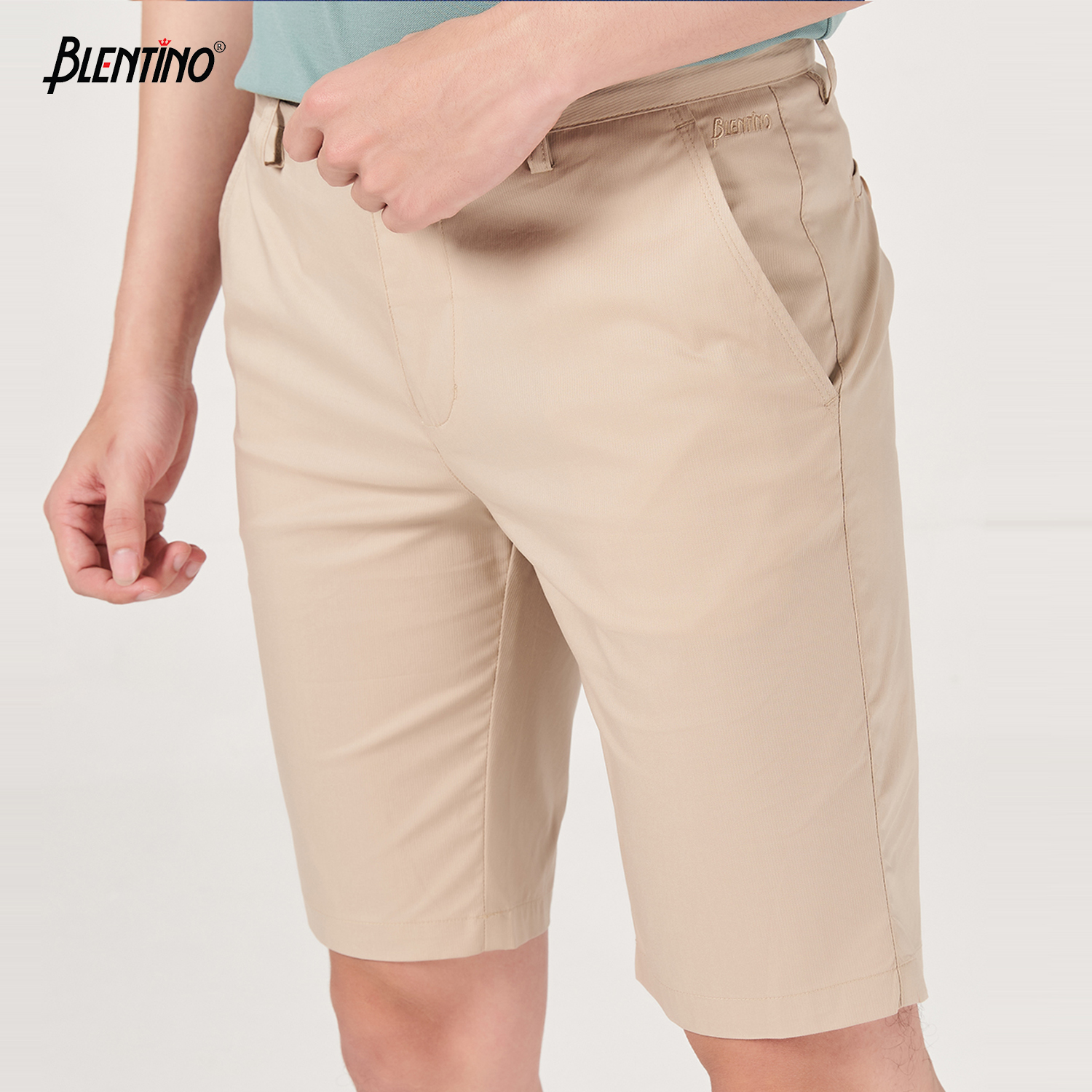 Blentino Quần short  Kaki Nam QS0121