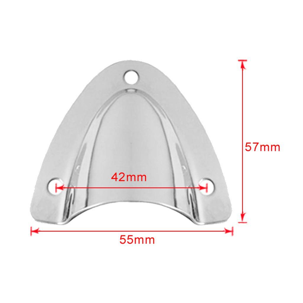 2pcs Stainless Steel Clam Shell Wire Cable Vent Cover Marine Ventilation