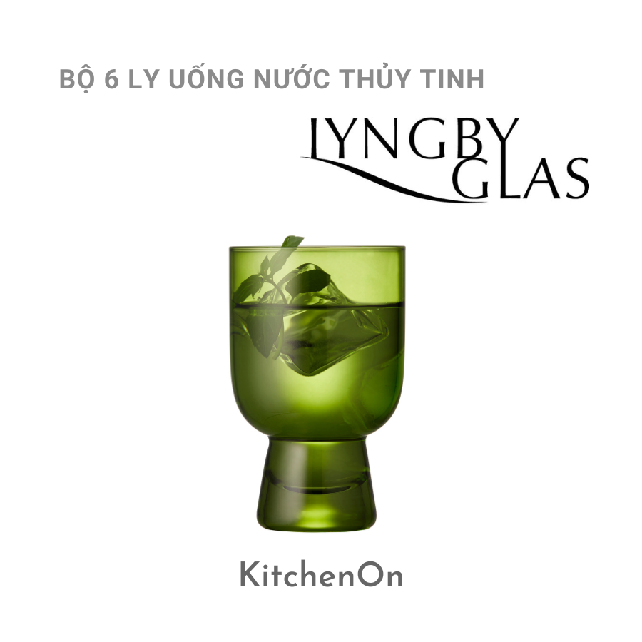 Bộ 6 ly uống nước Lyngby Glass Đan Mạch