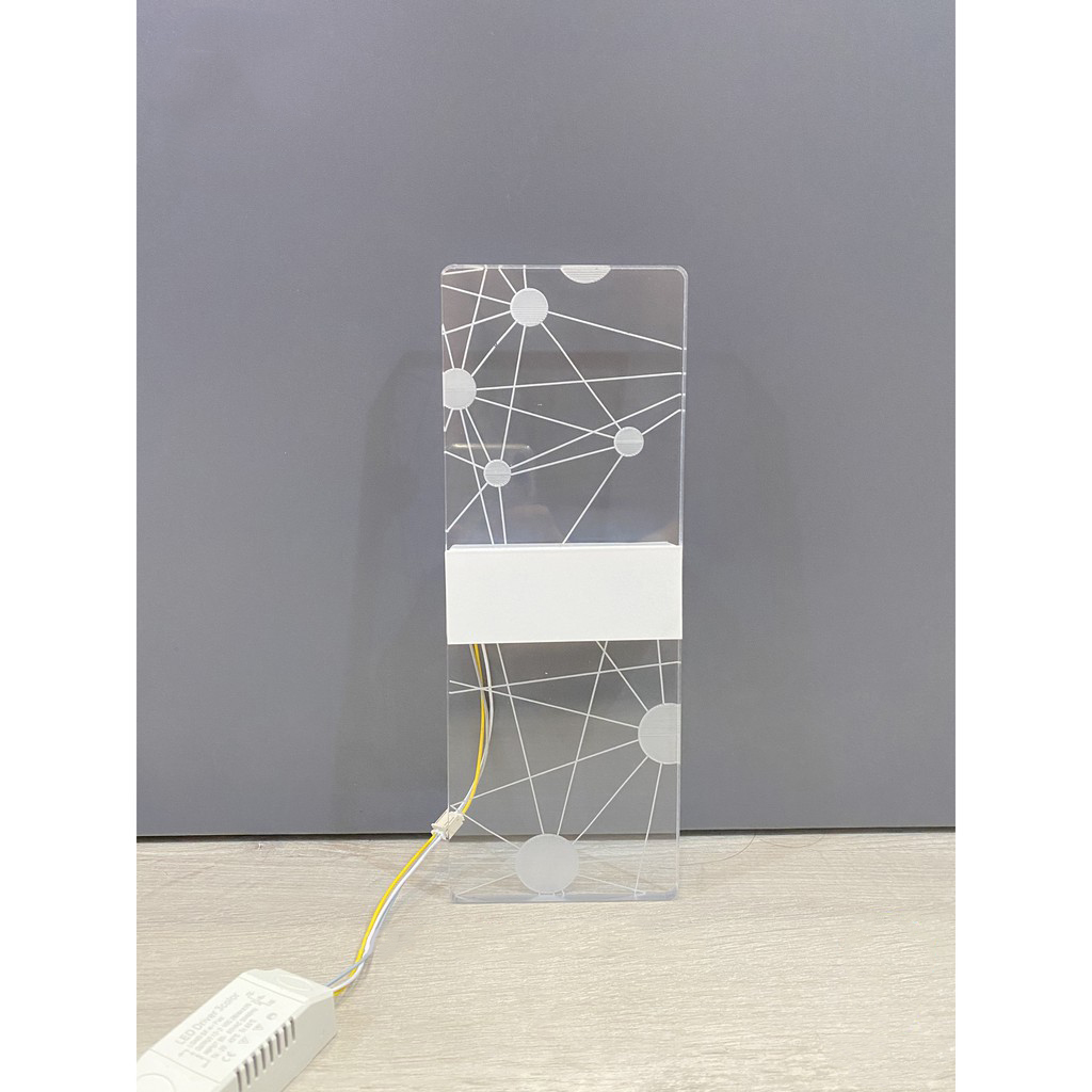 Đèn tường Decor phong cách bắc âu 2 đầu chiếu sáng - Led siêu sáng - 3 chế độ ánh sáng