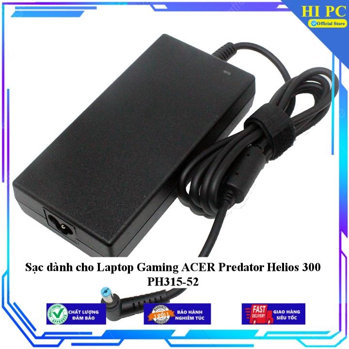 Sạc dành cho Laptop Gaming ACER Predator Helios 300 PH315-52 - Kèm Dây nguồn - Hàng Nhập Khẩu
