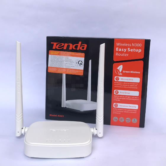 Bộ phát Wifi Tenda N301 tốc độ 300Mbps: 2 râu thu sóng