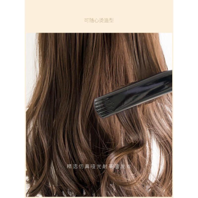 Wig teen/lolita/cosplay đen xoăn 1574 - nguyên đầu nữ tính