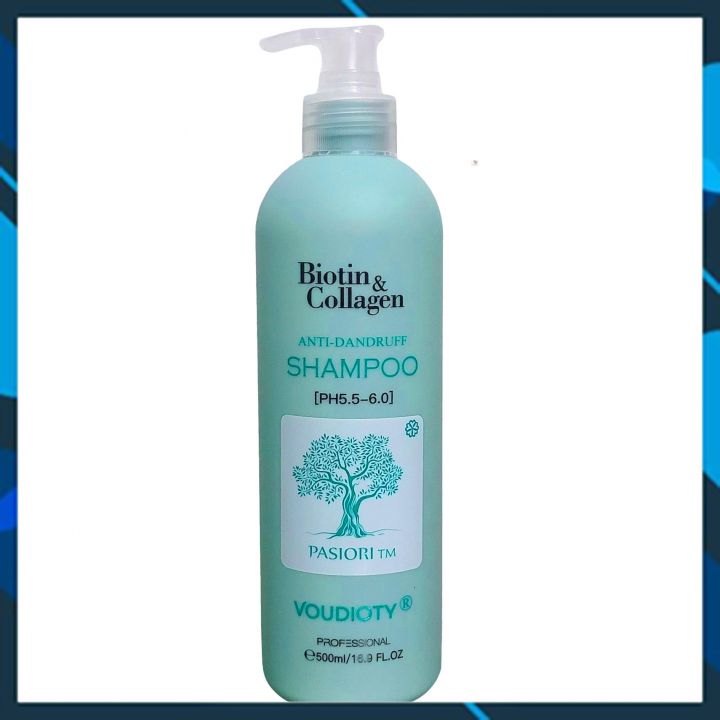 DẦU GỘI VOUDIOTY ANTI-DANDRUFF BIOTIN & COLLAGEN XANH BIỂN MỀM MƯỢT NGĂN GÃY RỤNG CHO TÓC GÀU NGỨA 500ML