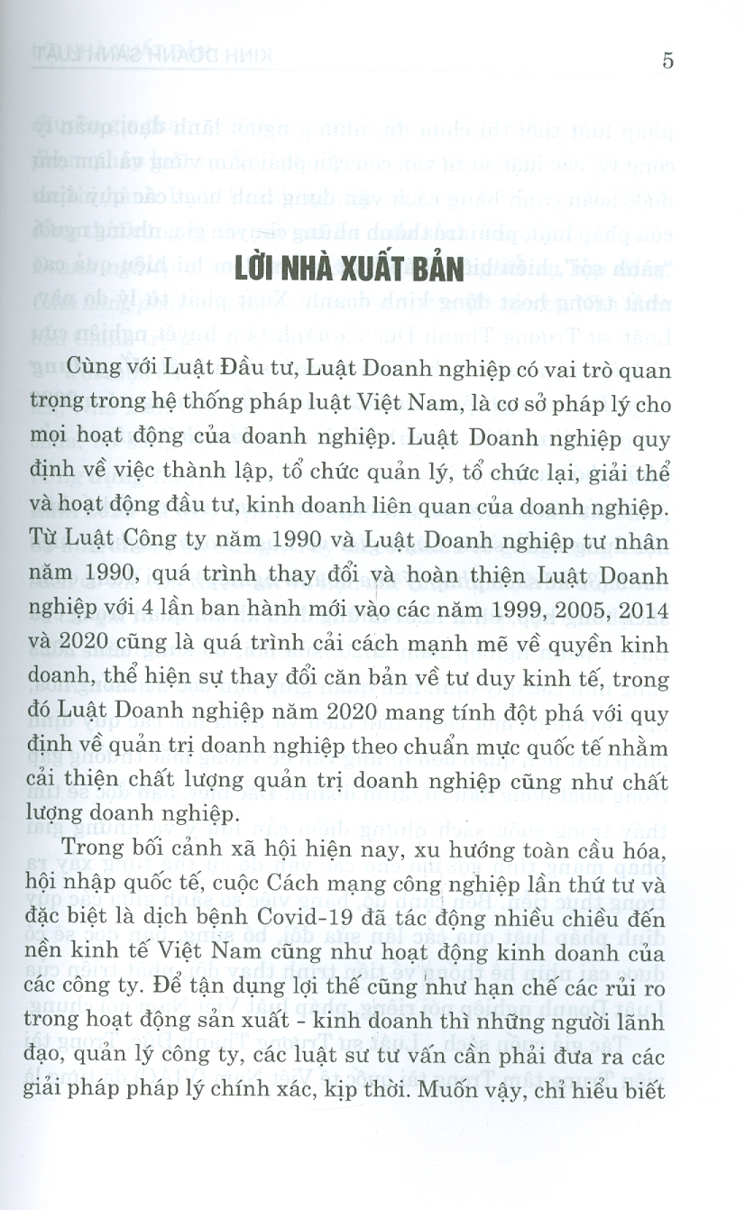 (Tái bản lần 2 năm 2023) KINH DOANH SÀNH LUẬT - Ứng dụng luật doanh nghiệp năm 2020, sửa đổi, bổ sung năm 2022 và quy định liên quan) - Luật sư Trương Thanh Đức - NXB Chính trị Quốc gia sự thật– bìa mềm