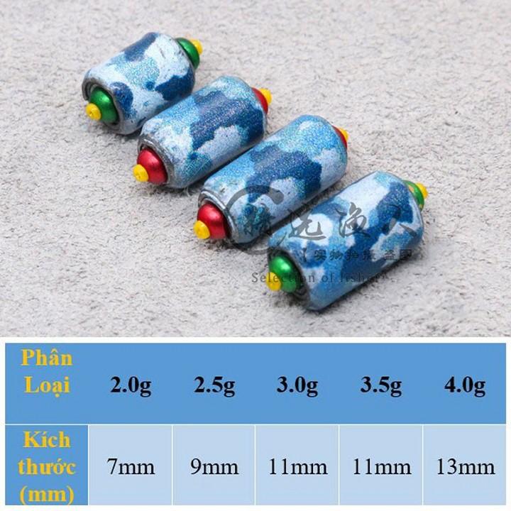 Chì Câu Đài Tàng Hình Lõi Kép- Chì Lá Cuốn Sẵn Cao Cấp PK8