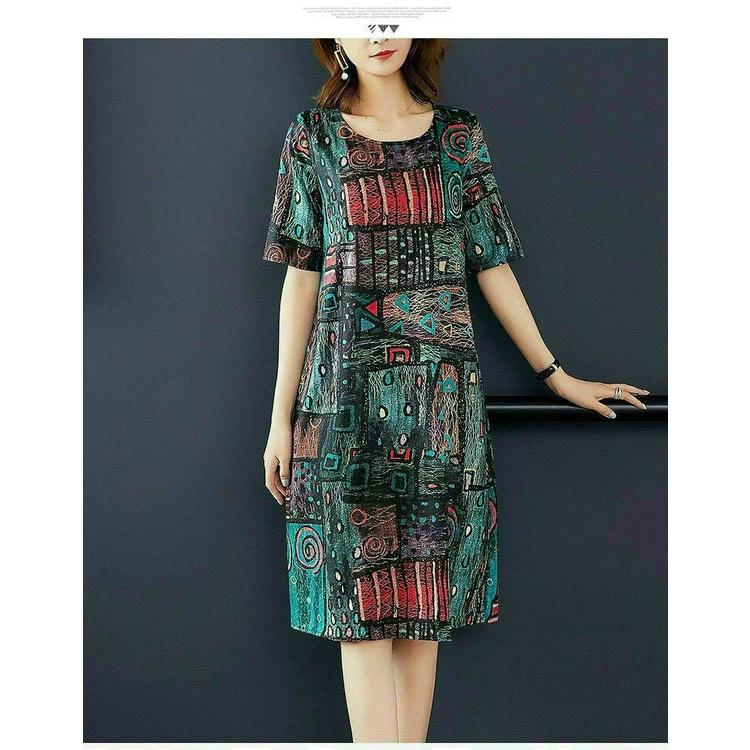 Váy Đầm Trung Niên DÁNG Suông A Che Bụng, ĐẦM SUÔNG TRUNG NIÊN KIỂU VÁY ĐẦM DỰ TIỆC TRUNG NIÊN CAO CẤP