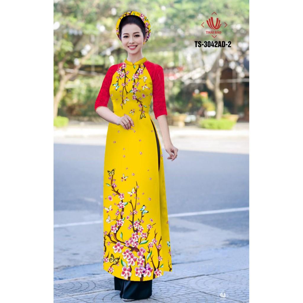 Giá xưởng- áo dài truyền thống lụa 3D