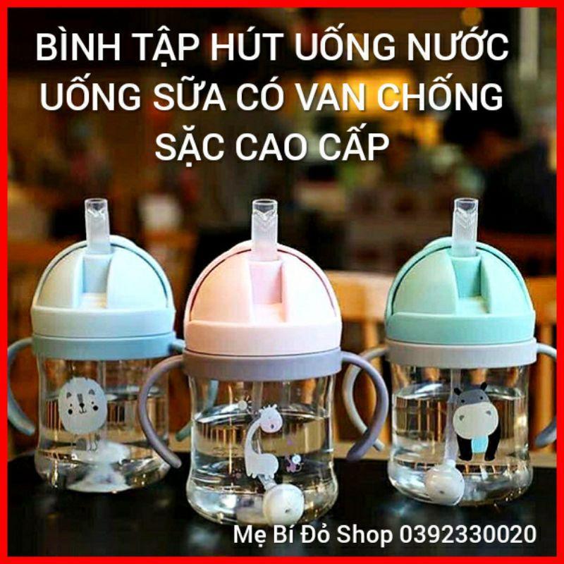 Bình Tập Uống Nước Uống Sữa Chống Sặc Cao Cấp An Toàn Cho Bé