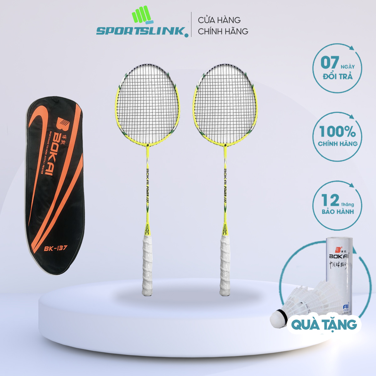 Cặp vợt cầu lông Sportslink Bokai BK-137