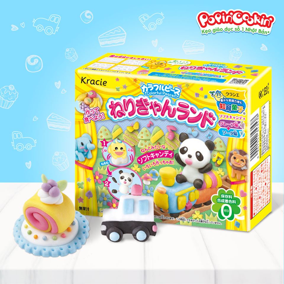 Kẹo Popin cookin Nerikyan Land - bộ làm kẹo sáng tạo thế giới (ngẫu nhiên)