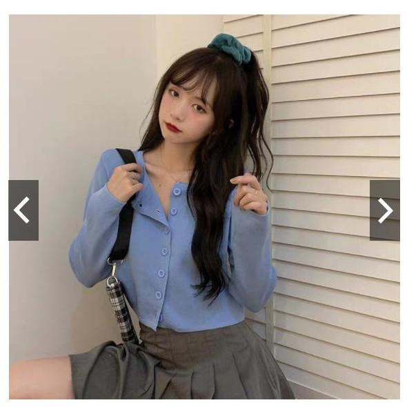 ÁO THUN TAY DÀI FOM CROPTOP BODY KÈM NÚT