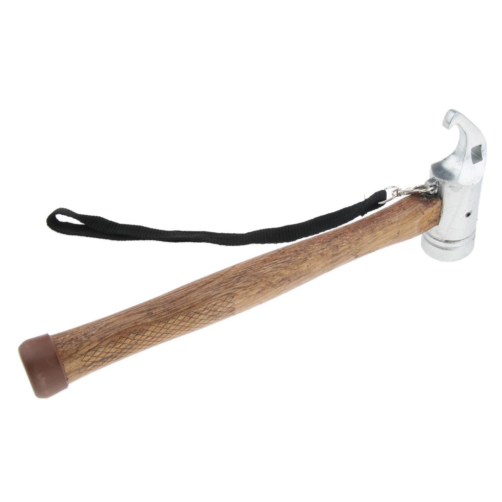 Hiking Camping Tent Mallet Hammer Peg Stake Puller for Ground Nails Metal Head