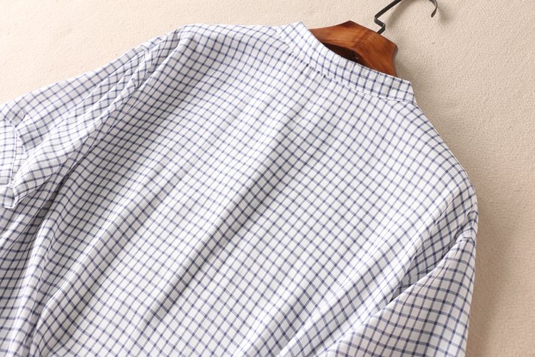 Áo sơ mi , sơ mi nữ trắng ngắn tay kẻ caro SM50
