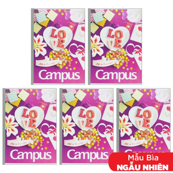 Combo 5 Tập Gift B5 Kẻ Ngang 120 Trang ĐL 58-65g/m2 - Campus NB-BGIF120 (Mẫu Màu Giao Ngẫu Nhiên)