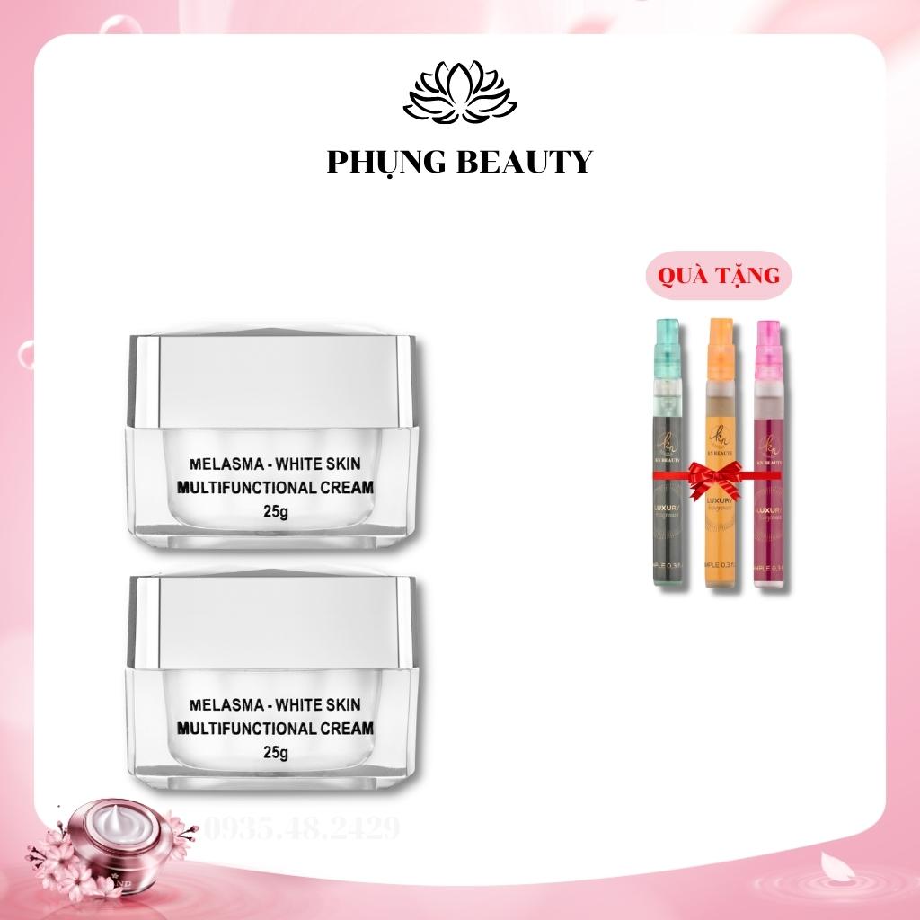 Bộ 2 Kem Xóa Mờ Thâm Nám, Tàn Nhang, Đồi Mồi, Trắng Da, Chống Nắng KN Beauty 25g - KN Beauty Cosmetics