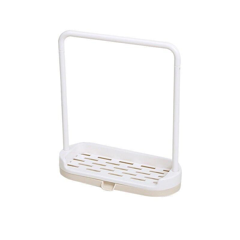1PC Storage Rack Standing Type Sponge Holder Shelf Plate For Pad Towel 2 in 1 Multifunctional Organizer Home Kitchen Accessories