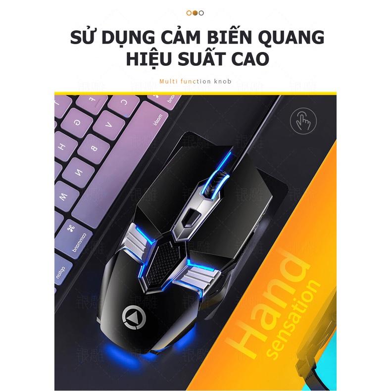 Chuột chơi game có dây YINDIAO G12 đèn led 7 màu