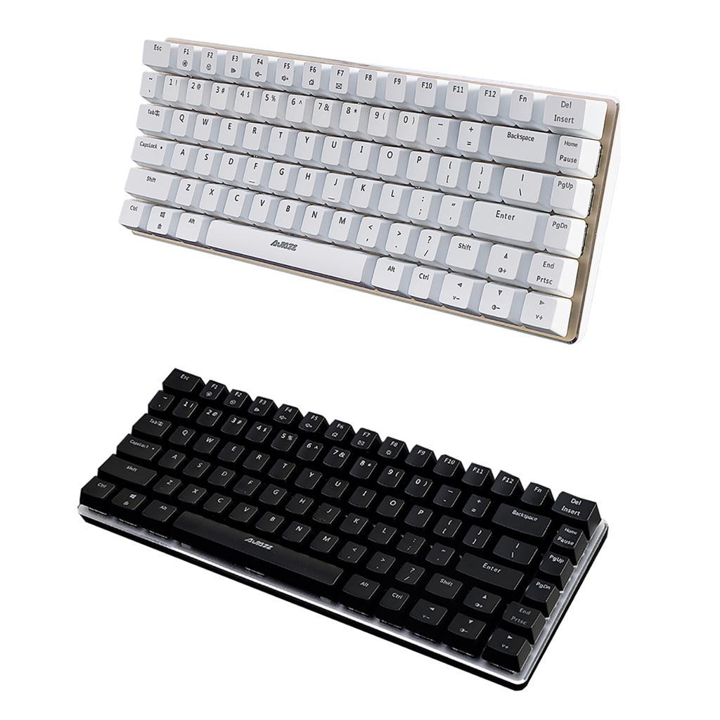 Gaming Keyboard Wired Black-switch Mechanical Keyboard 82-Keys