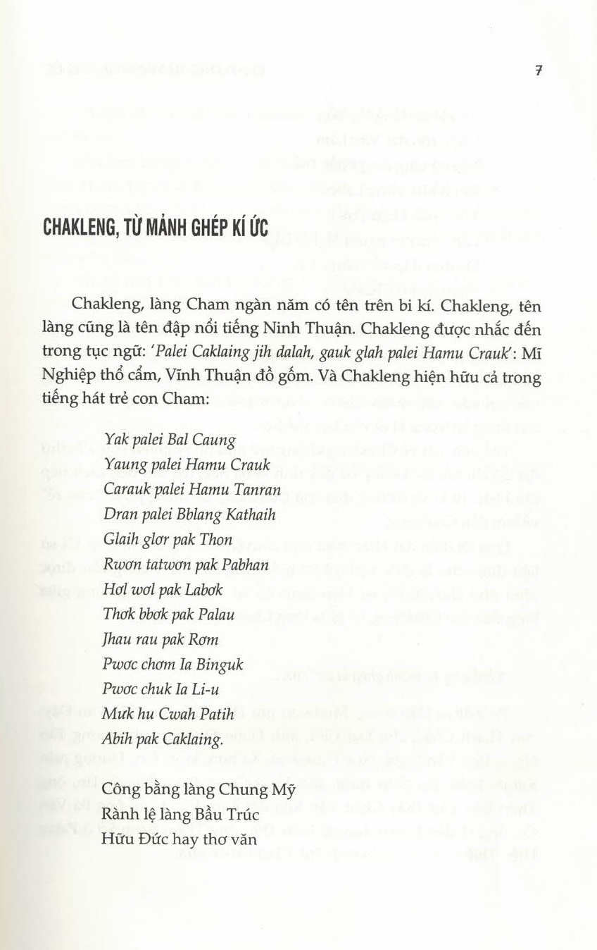 Chakleng - Từ Mảnh Ghép Kí Ức
