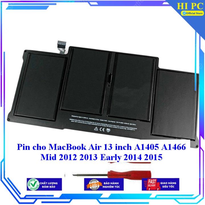 Pin cho MacBook Air 13 inch A1405 A1466 Mid 2012 2013 Early 2014 2015 - Hàng Nhập Khẩu