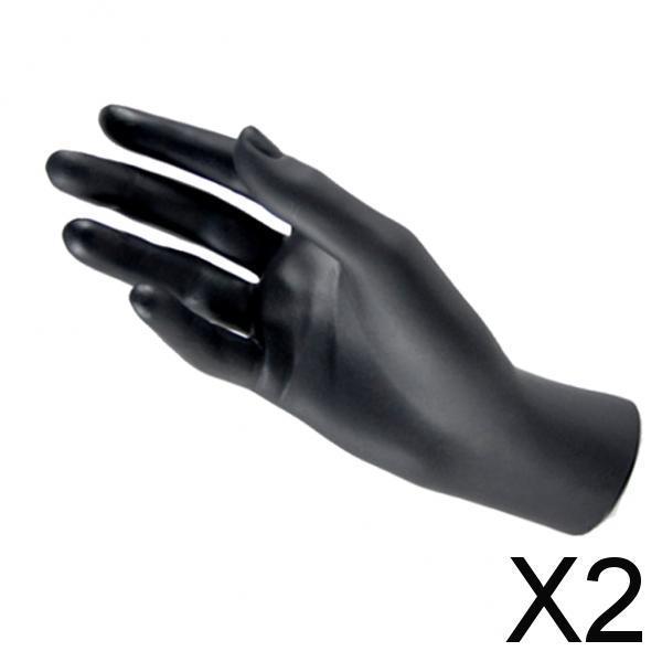 2xFemale Hand Mannequin Theatrical Property Display Mannequin Black R