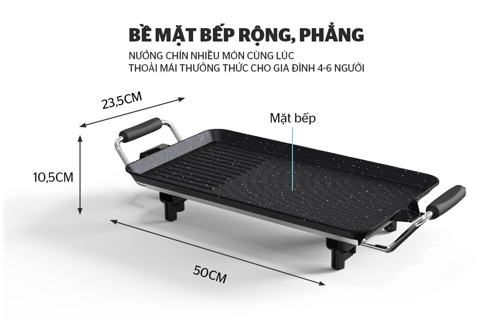 Bếp nướng điện Sunhouse SHD4600- Hàng chính hãng