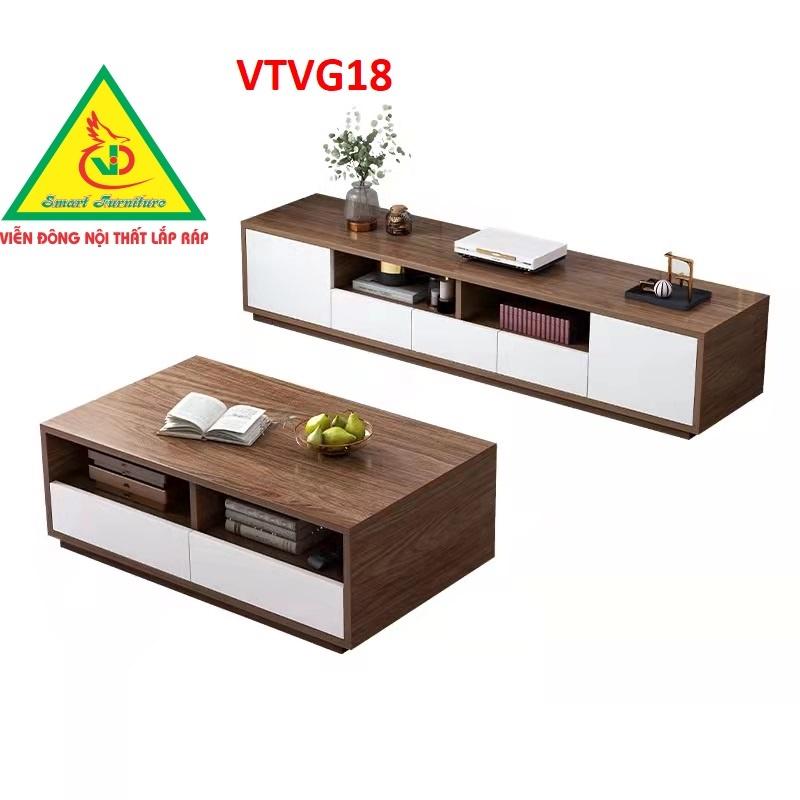 Kệ Tivi Hiện Đại cho phòng khách VTVG18 - Nội thất lắp ráp Viendong Adv