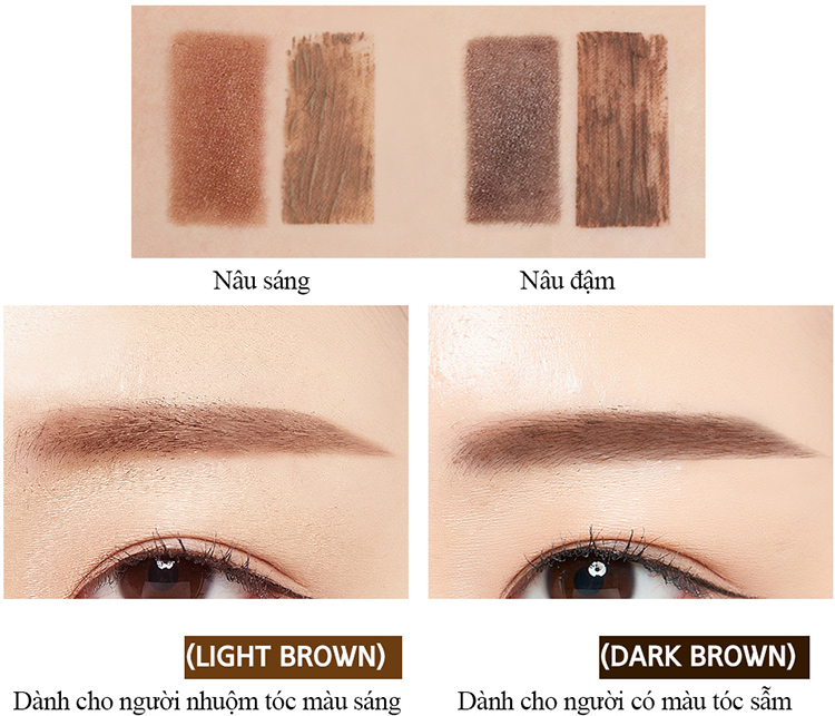 Bút Dạ Kẻ Mày Papa Recipe Dual Tint Brow Cara (2.5g)